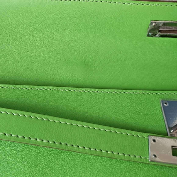 SOLD. Hermes Kelly Cut Apple Green - Picture 14 of 14